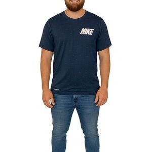 Nike Dri-Fit Size Medium Navy Blue T-Shirt.